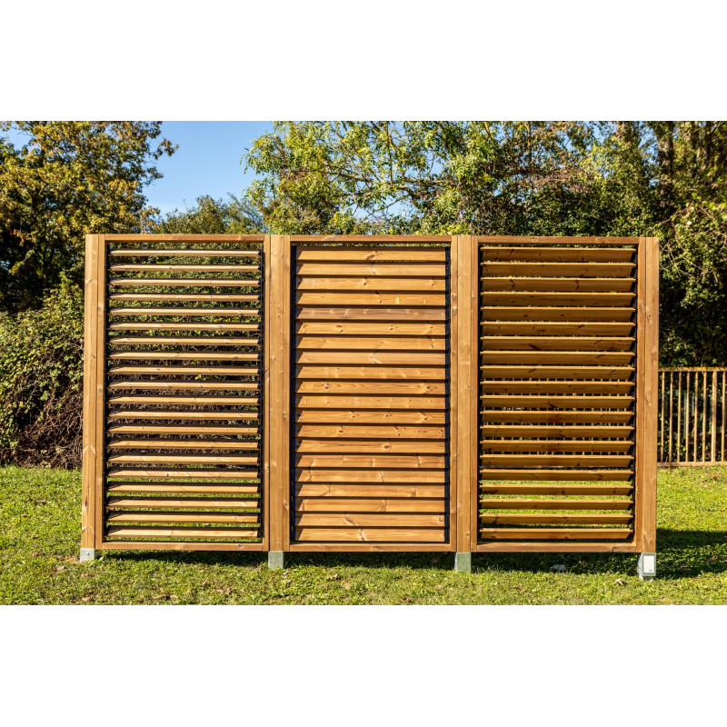 Palo in legno termo-trattato per frangivista da giardino – 220 cm – certificato PEFC – TVT290 Foresta - 3