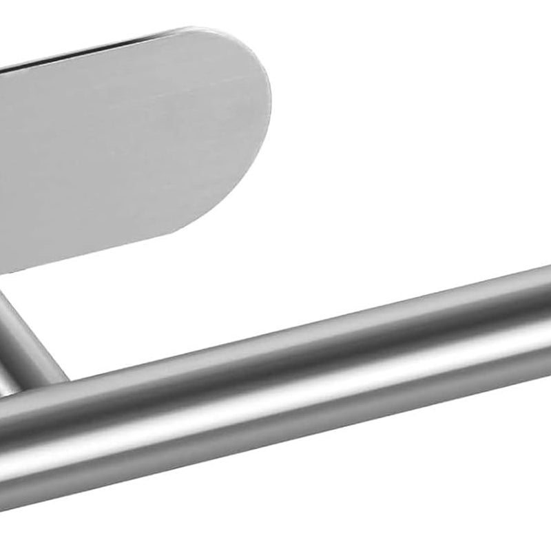 Uchwyt na papier toaletowy ze stali nierdzewnej, nie wymaga wiercenia, odpowiedni do łazienki i kuchni, srebrny