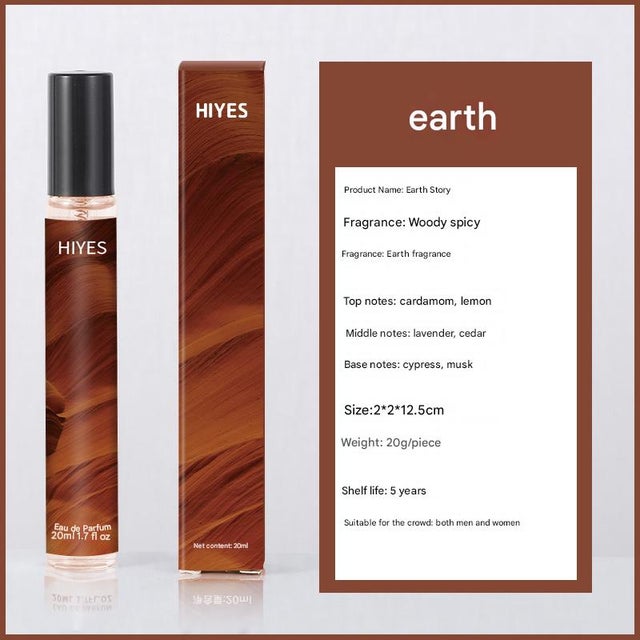 5 flacons, 20 ml, parfum floral, parfum longue durée, parfum floral doux, parfum, parfum frais quotidien, léger et fort (Earth Story/11)