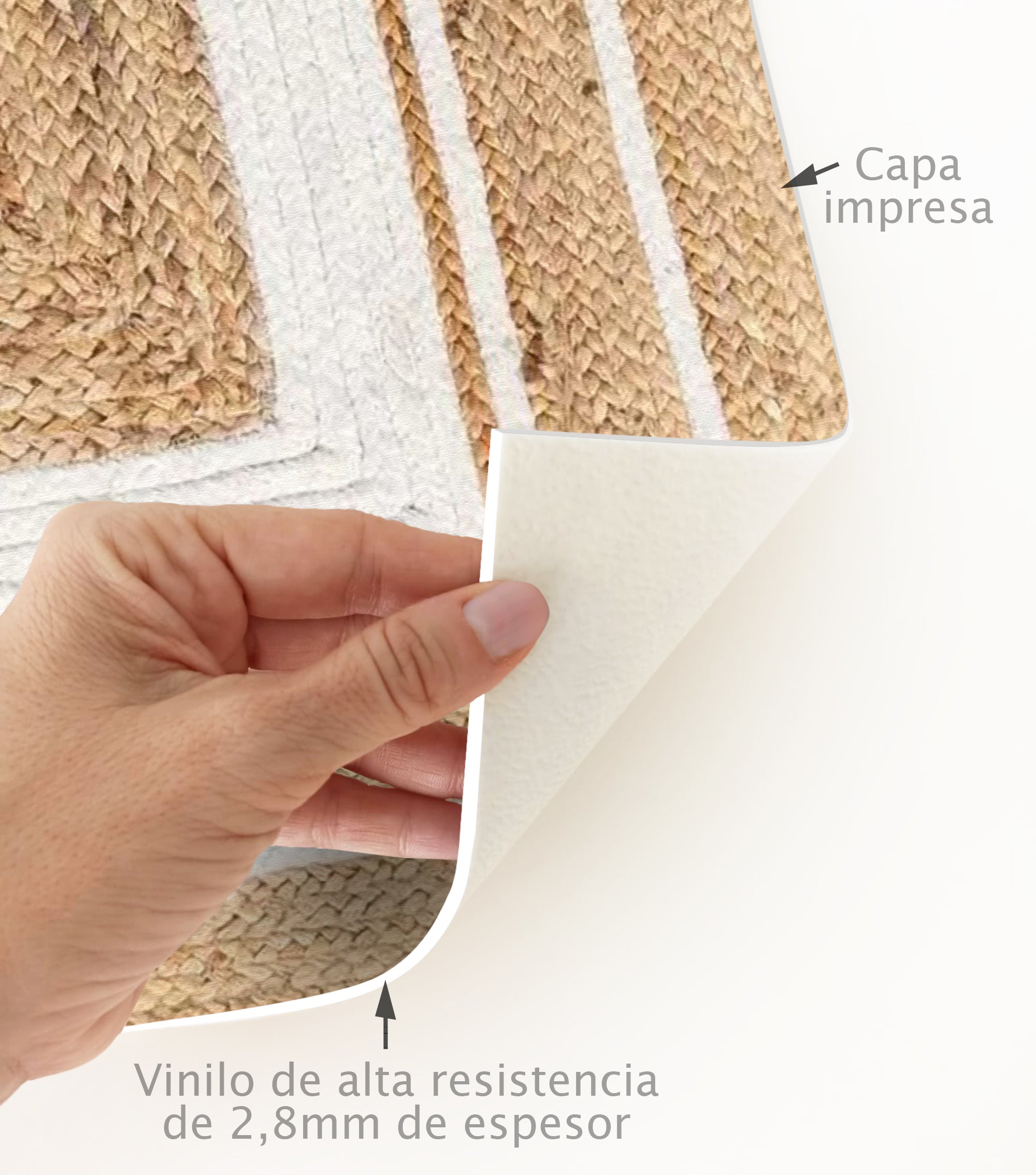 Tappeto antiscivolo in vinile Carthago 160x230 cm - PVC stampato, lavabile, ignifugo, per salotto e cucina - 5