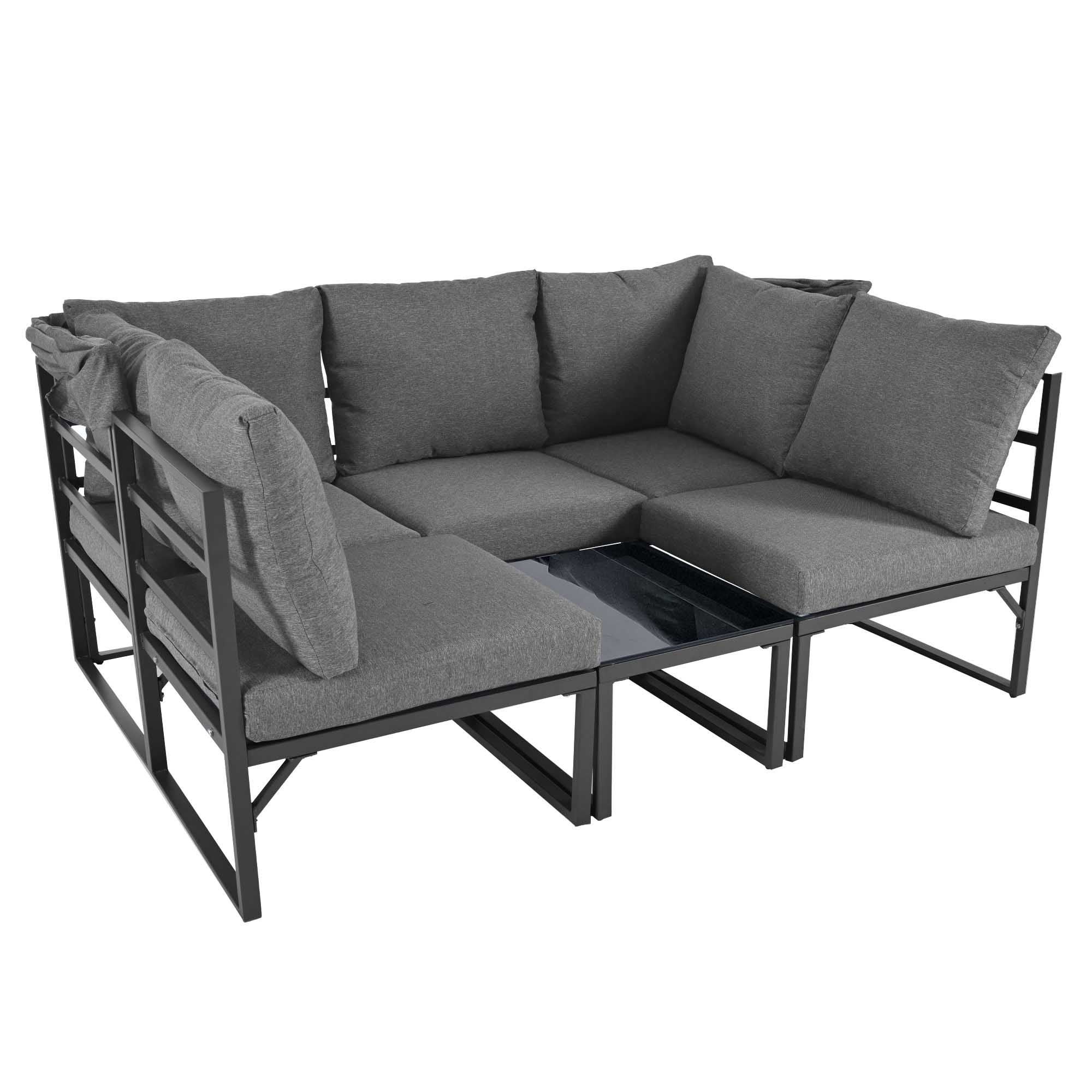 Garten Loungesessel Set, Alumini - 8