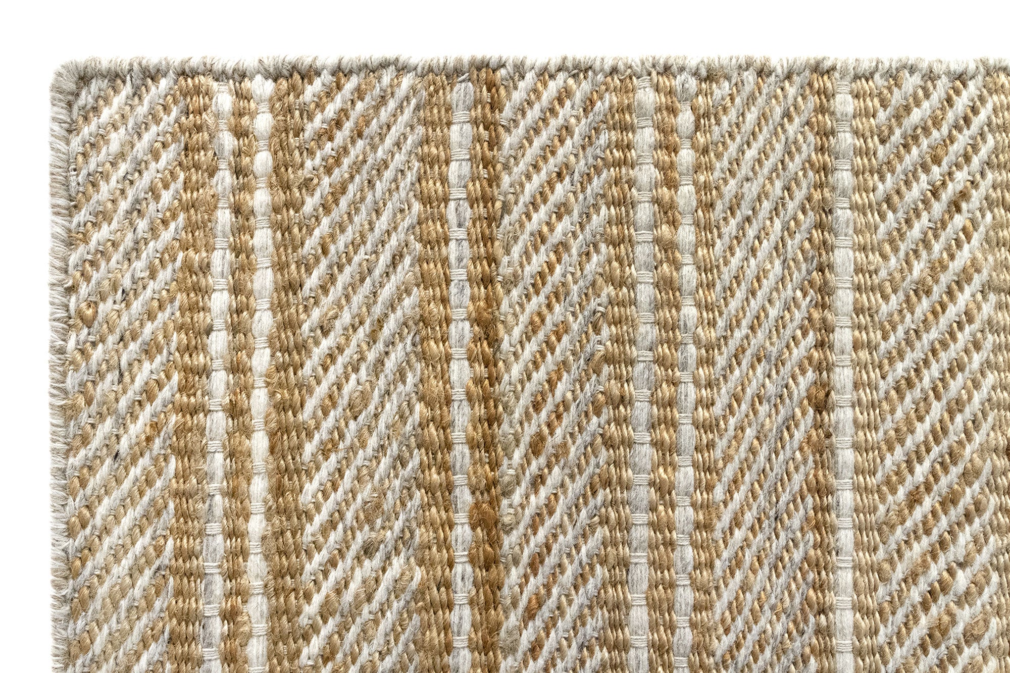 Hamid - OLIVIA BIANCO 150x80cm - Tappeto decorativo in juta per camera da letto, ingresso, piedi del letto - 3