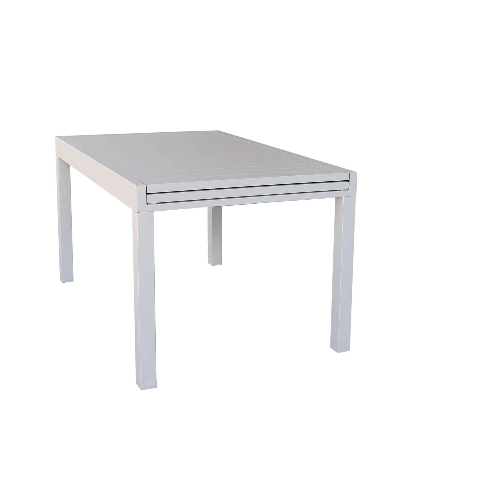 Tavolo allungabile in alluminio 135/270x90x75h cm colore Bianco mod. Hawaii - 8