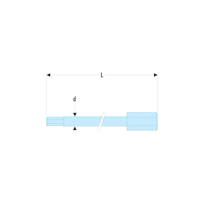 FACOM - EH.2L - Embouts standards longs série 2 pour vis 6 pans creux - EH.206L - 2