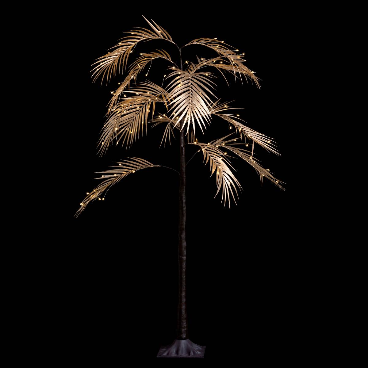 Arbre lumineux d'intérieur palmier doré H. 90 cm 90 LED + transfo Feeric lights & christmas - 4