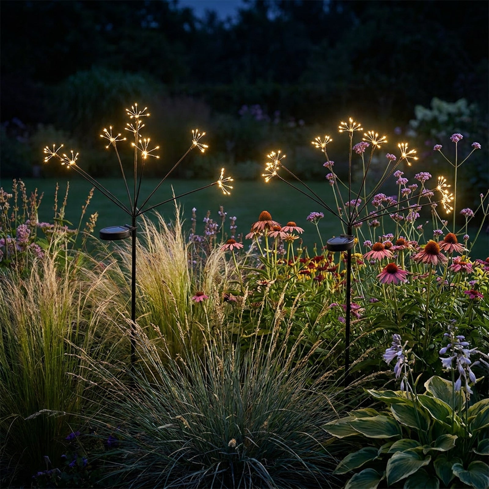 2x Lampa Solarna Ogrodowa LED ALISMA Wbijana Zewnętrzna 70cm 2700K Ciepła biel IP44 Lumiled