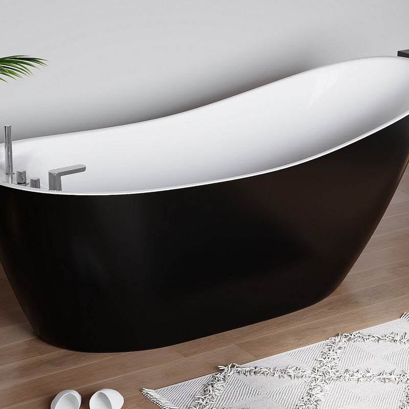 Wanna wolnostojąca NATALIA - 1-osobowa- 282L - 170*75*73 cm - Kolor czarny