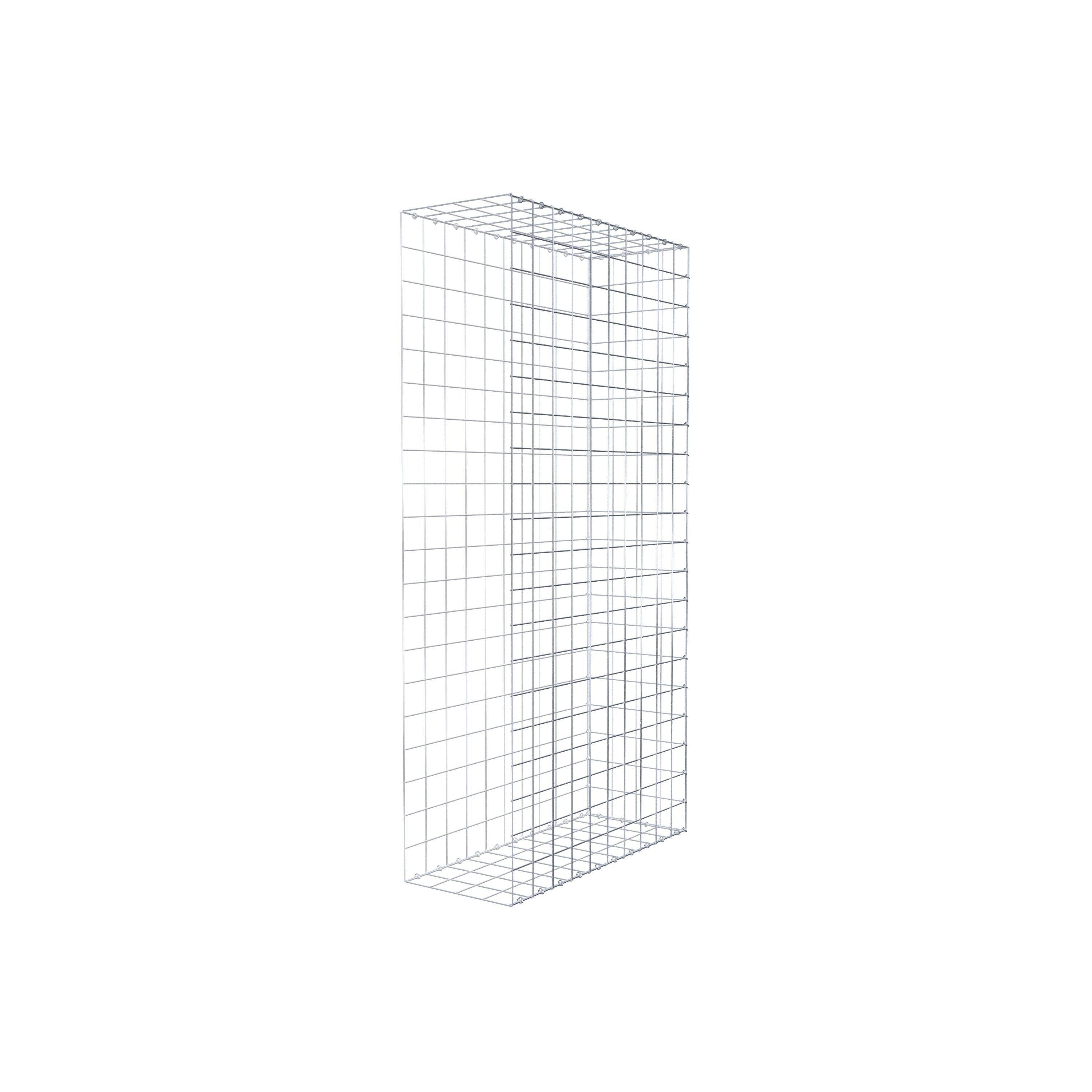 Gavión para alargar en acero galvanizado 200x100x40cm (LxAxP), malla 10 x 10cm, Anillo en C, sin rejilla frontal - 5
