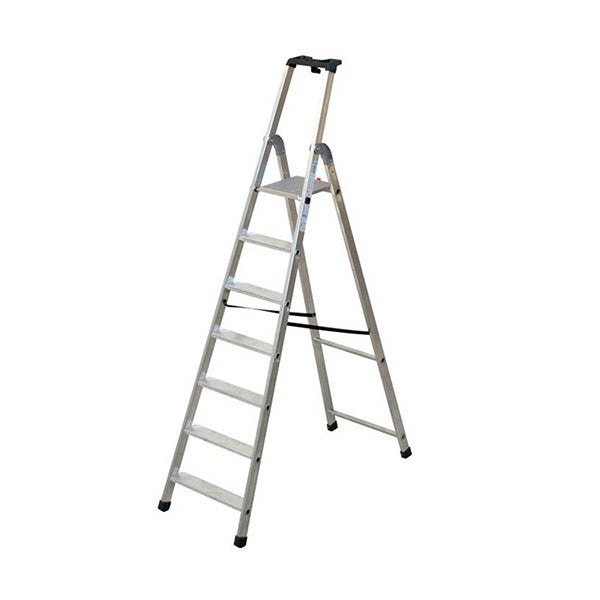 Escabeau 7 marches - Hauteur max. de travail 3.59m - Q50/7