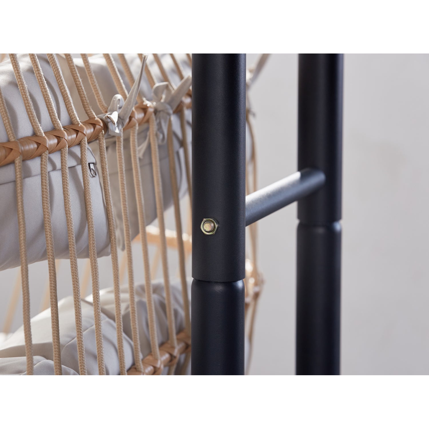 Fauteuil suspendu 2 places effet rotin FARO - 8