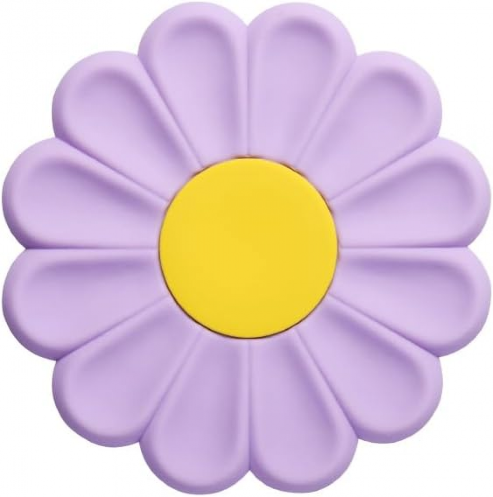 Silikonowe podkładki pod garnki i naczynia Daisy Design (fioletowe), 6,7 cala, antypoślizgowe, kreatywne podkładki do kuchni.
