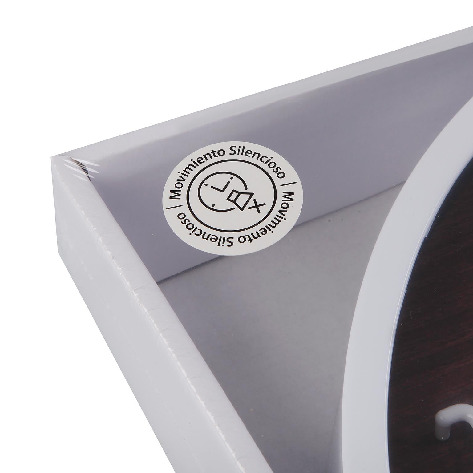 Versa Orologi da Parete Stile Moderno, Misure (H x L x L) 30 x 4 x 30 cm, Colore Marrone - 5