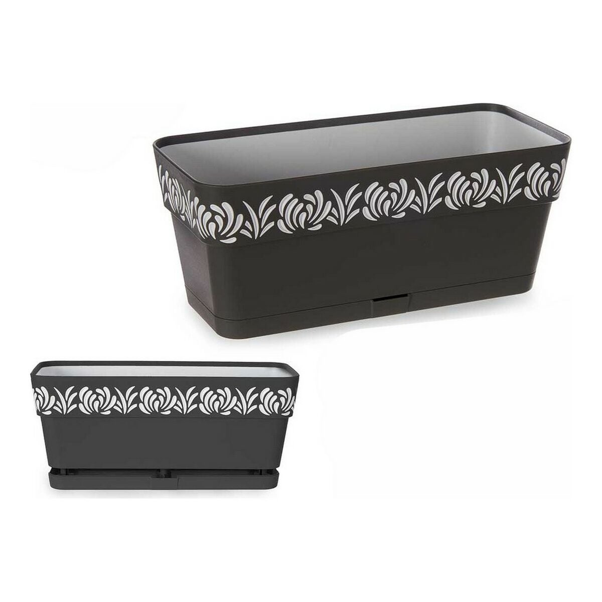 Kerbl Stefanplast Vaso Gaia Rettangolare Riserva Acqua Bianco