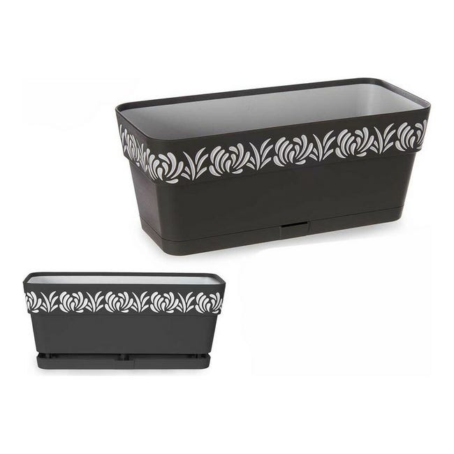 Kerbl Stefanplast Vaso Gaia Rettangolare Riserva Acqua Bianco