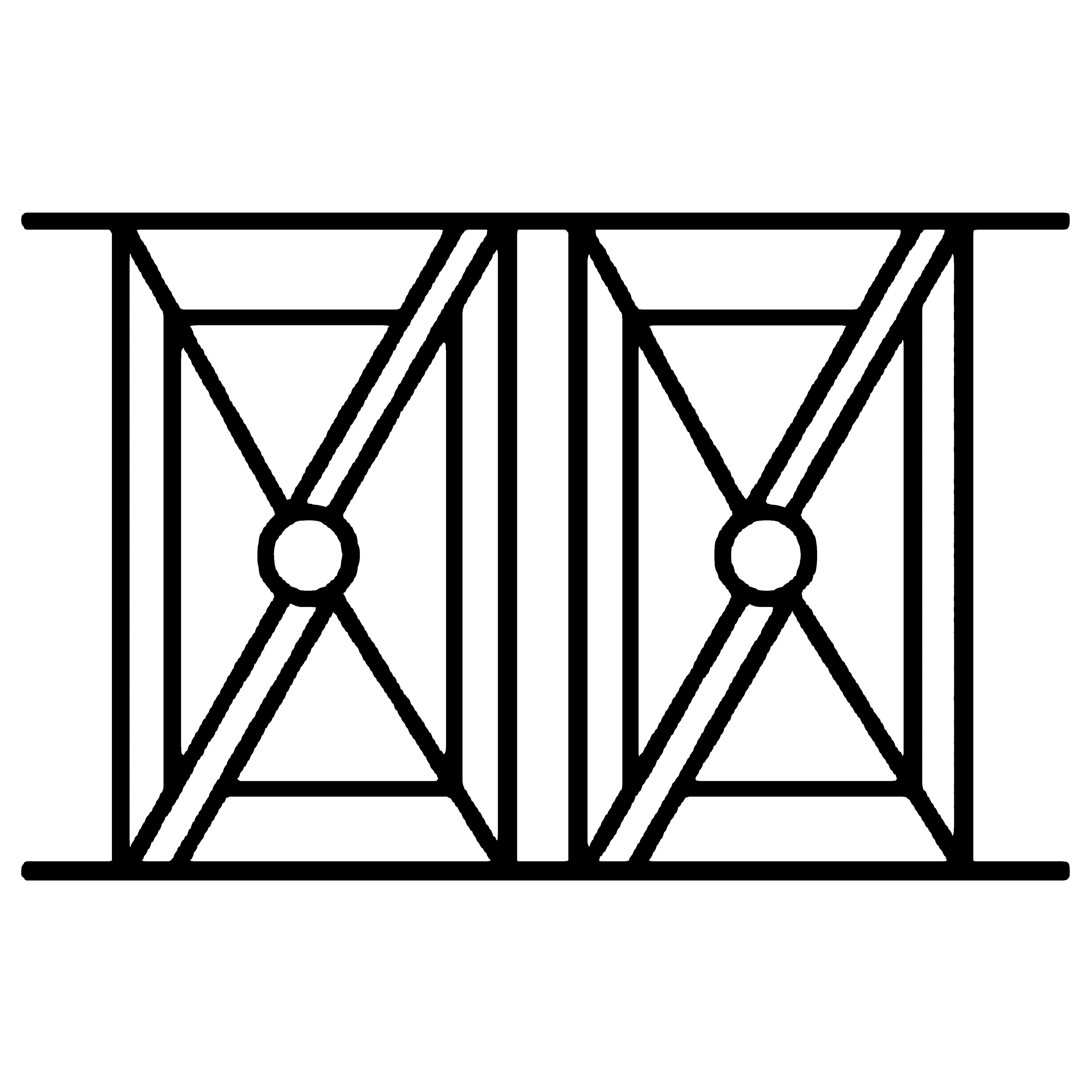 Grata di sicurezza Octune per finestra H = 75 cm x L = 140 cm (dimensione del telaio) - 2