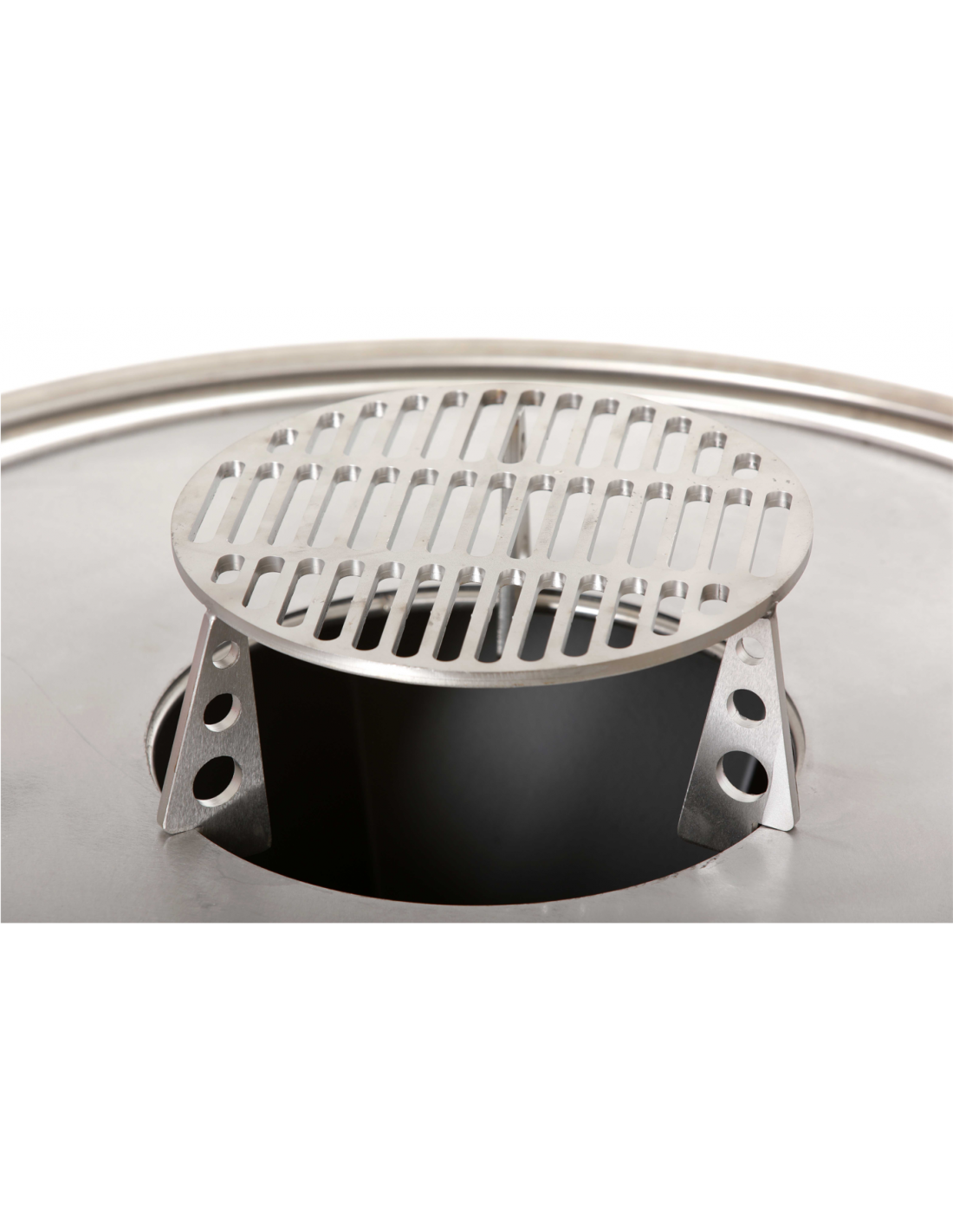 Parrilla de acero inoxidable ø28 cm le churrasco para brasero ø70 cm - gibbqø28