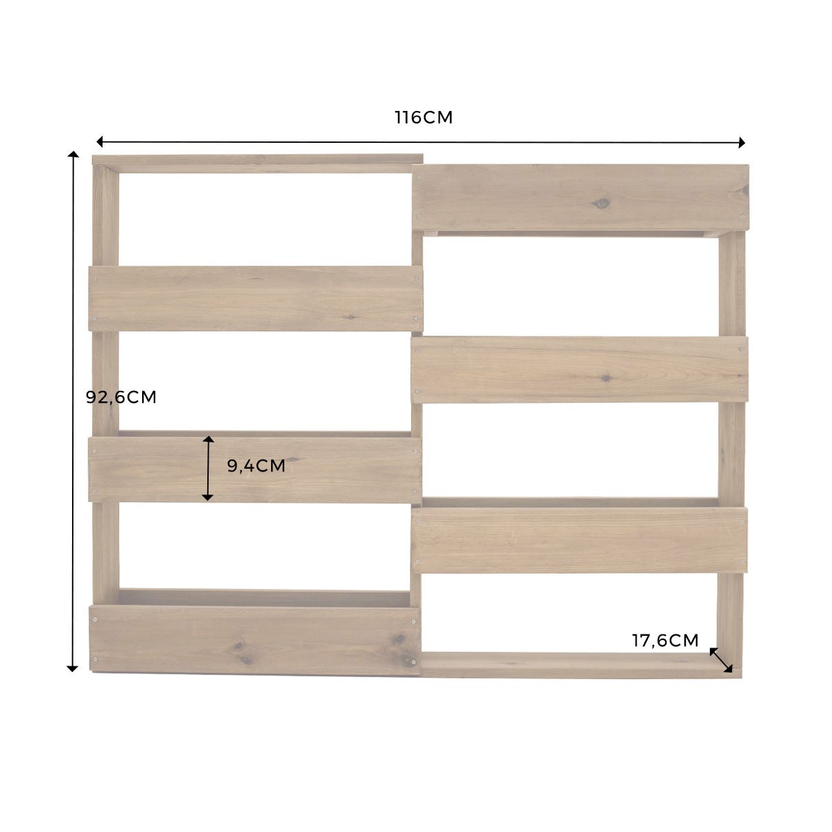 Étagère à plantes en pin sylvestre , Cémonjardin - 4
