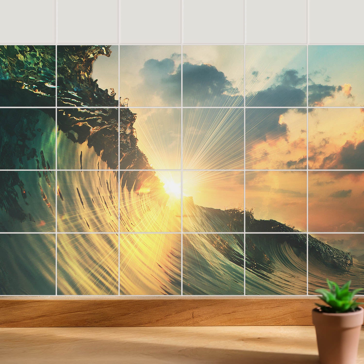 Panneau Liege YLChom Lot De 6 Carreaux Muraux En Feutre Avec Languettes Tableau Liege 90x60