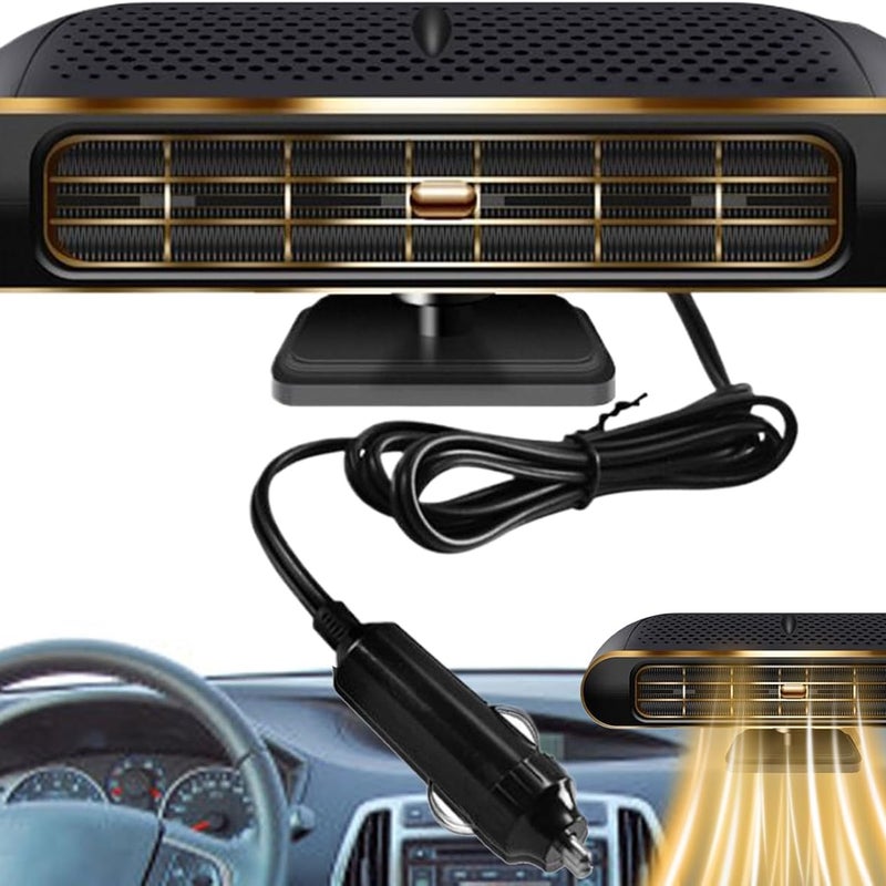 Ogrzewacz samochodowy | Przenośny ogrzewacz 12 V | Do szyb w ciężarówkach, SUV-ach i samochodach osobowych