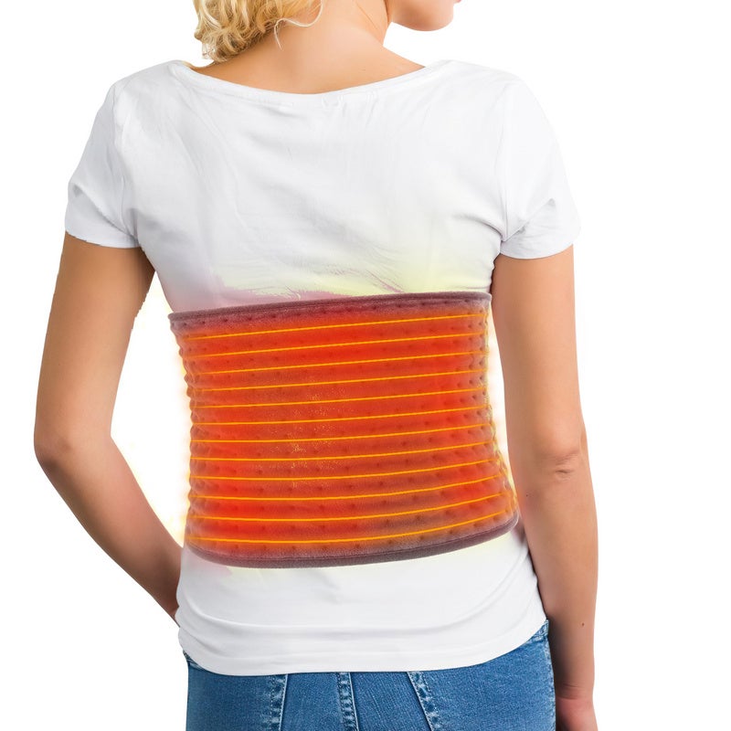 ALLJOY 170CM Ceinture Chauffante Lombaire, Cadeau Noel Pour Homme Femme
