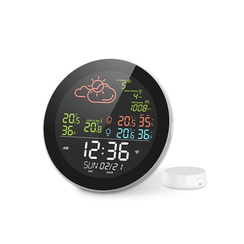 Station Météo Professionnelle Wifi, Station Météo Sans Fil Avec Capteur Station Météo Professionnelle Wifi, Station Météo Sans Fil Avec Capteur