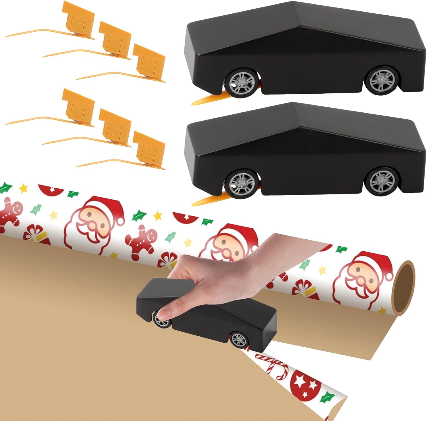 Taglierina Portatile Per Carta Regalo In Rotolo, Taglio Sicuro E Lineare, In ABS Con Lama Integrata – Perfetta Per Natale, Compleanni E Confezioni Regalo