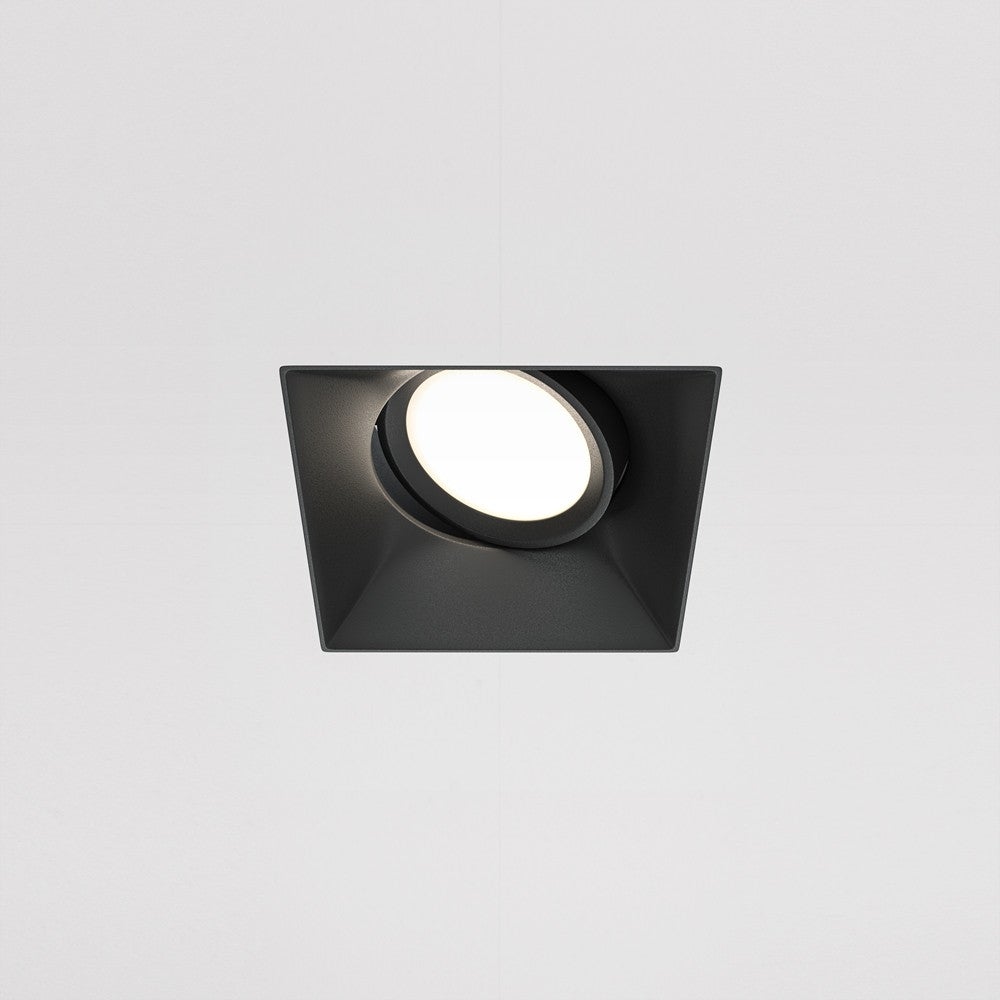 Oprawa sufitowa wpuszczana podtynkowa Dot czarna 1xGU10x50W kwadratowa IP20 wym: 4,2 x 9 x 11,2 cm aluminium Maytoni - 3