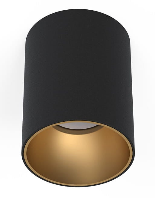 Reflektor sufitowy spot natynkowy Eye okrągły czarno-złoty 1xGU10x10W wym: 9 x 9 cm metal Nowodvorski Lighting