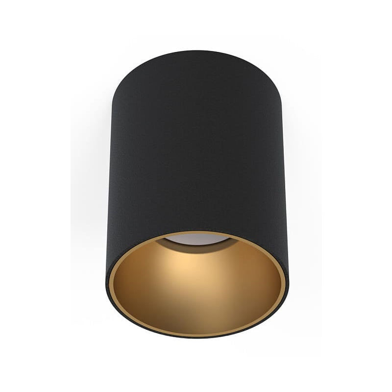 Reflektor sufitowy spot natynkowy Eye okrągły czarno-złoty 1xGU10x10W wym: 9 x 9 cm metal Nowodvorski Lighting