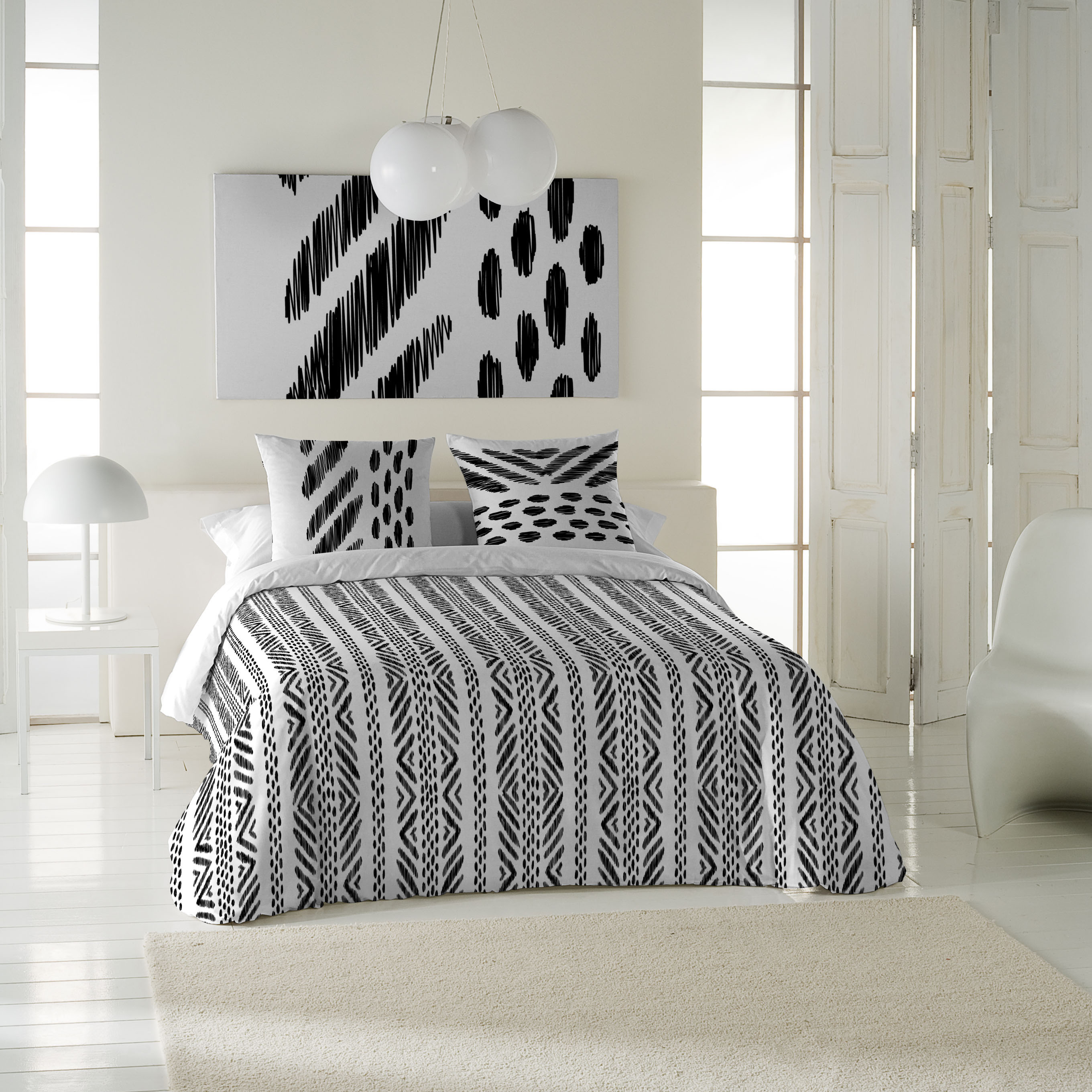 Icehome - funda nórdica estampada cama 90 - algodón extrasuave - incluye 1 o 2 fundas de almohada - boho