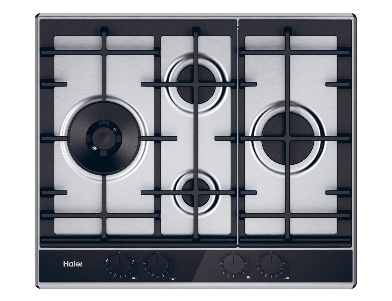 Haier Negro Placa De Gas Hahg6d5tx 60 Cm 4 Fuegos - Imagen 2