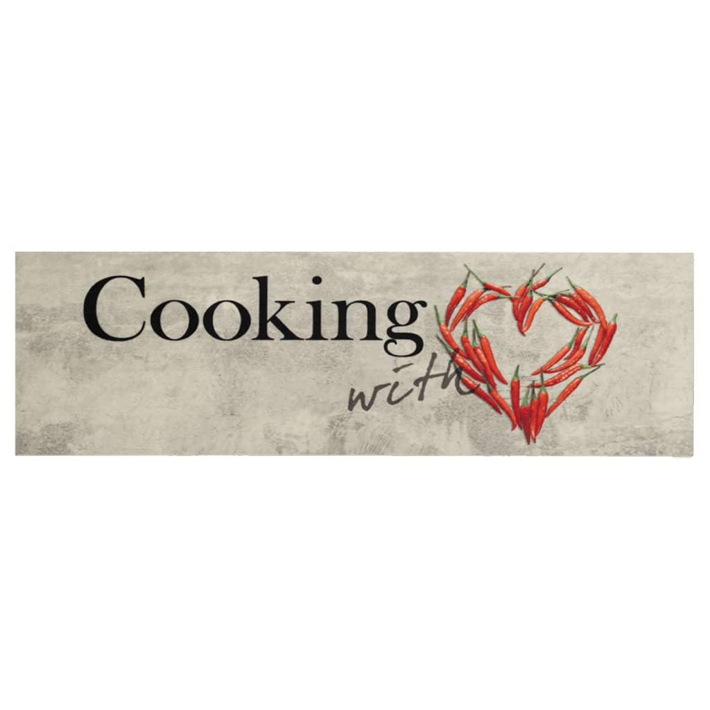 Alfombra de cocina | tapete para la cocina lavable terciopelo peper cooking 60x180 cm cfw65237