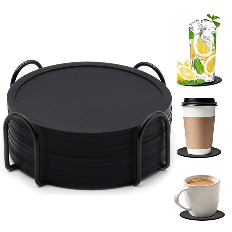 Sottobicchieri In Silicone A Forma Di Nuvola - Set Da 2 Antiscivolo E Resistenti Al Calore 13x14 Cm - Tappetini Per Tazze E Bevande - Decorazione Tavolo Cucina