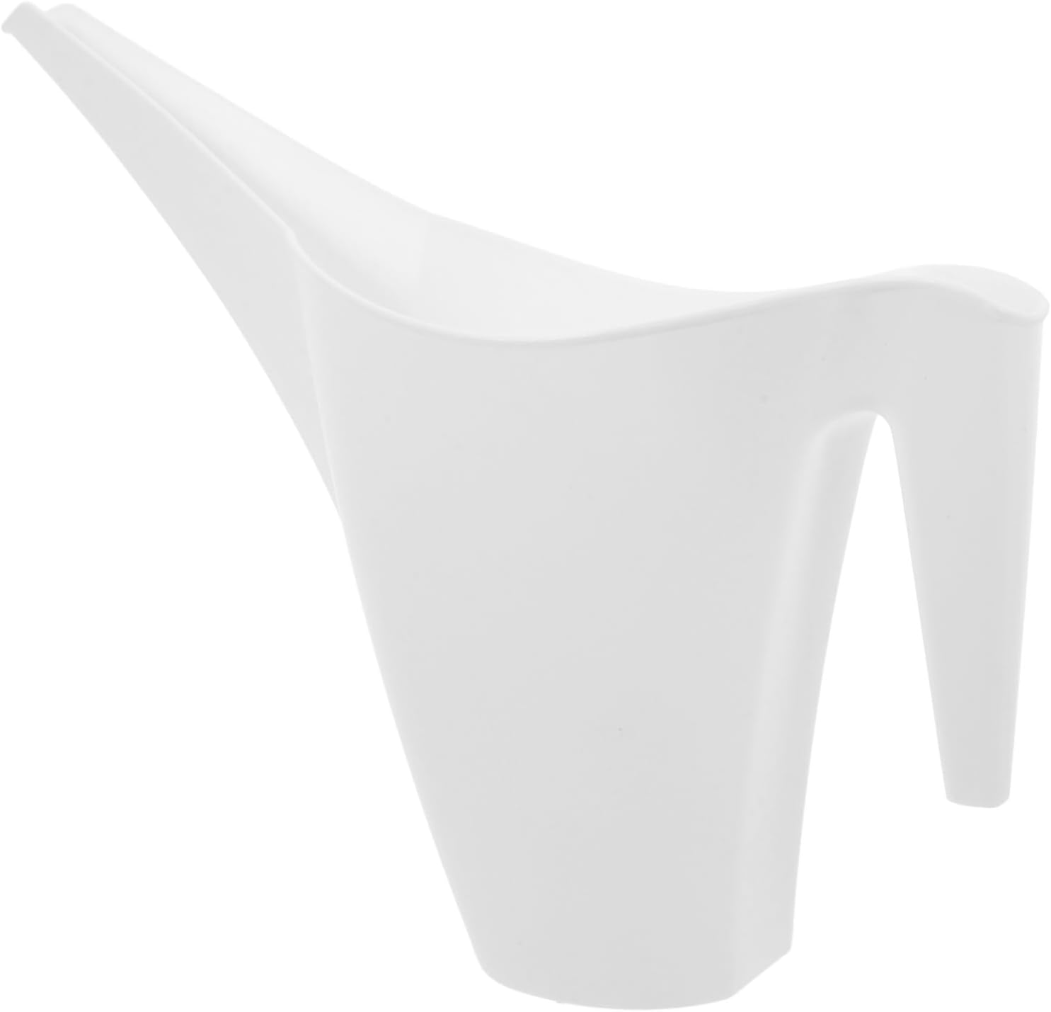 Nordic White Plant Conifer Pot 1,8L 1 Długa szyjka Plastikowa konewka do podlewania kwiatów i roślin Wytrzymała i lekka