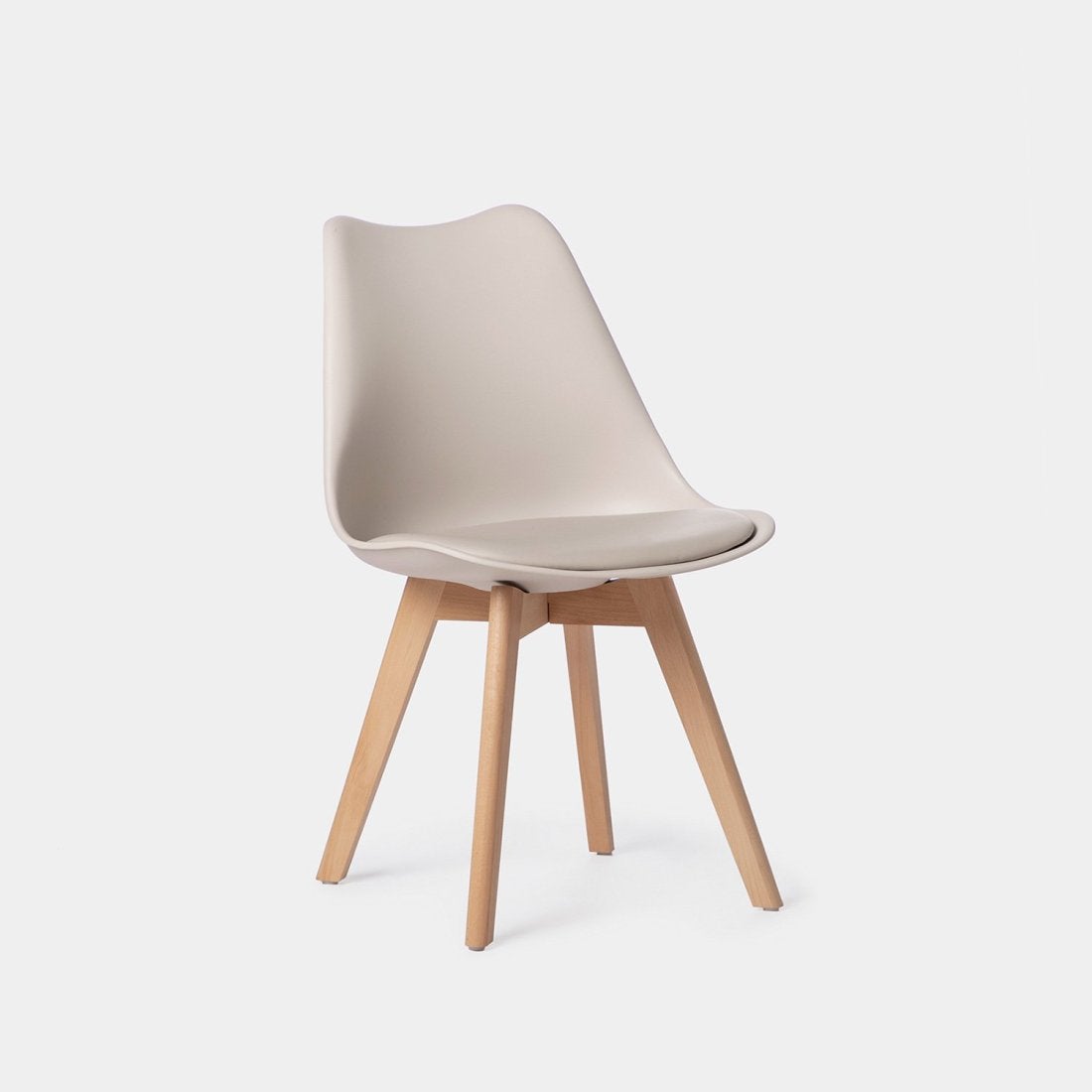Chaise en polypropylène beige Kler - 2