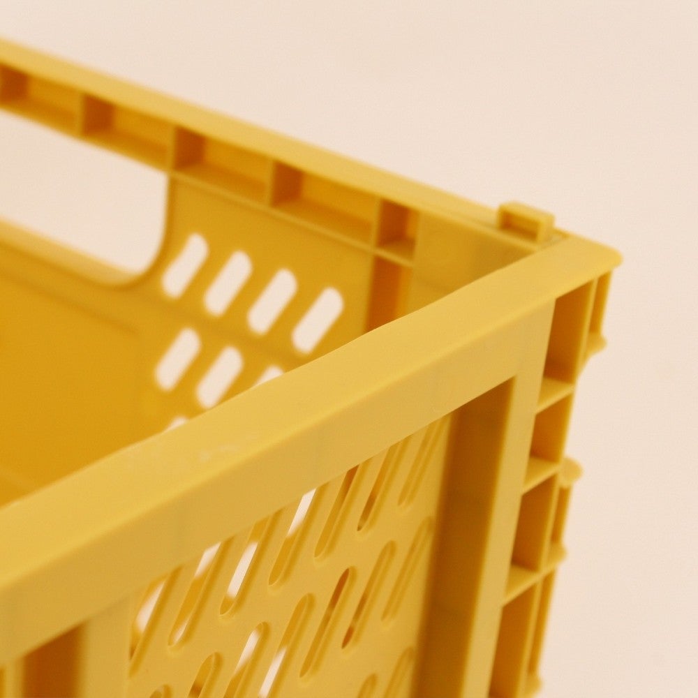 Caisse pliable en plastique jaune 30x40cm - Ornami - 3