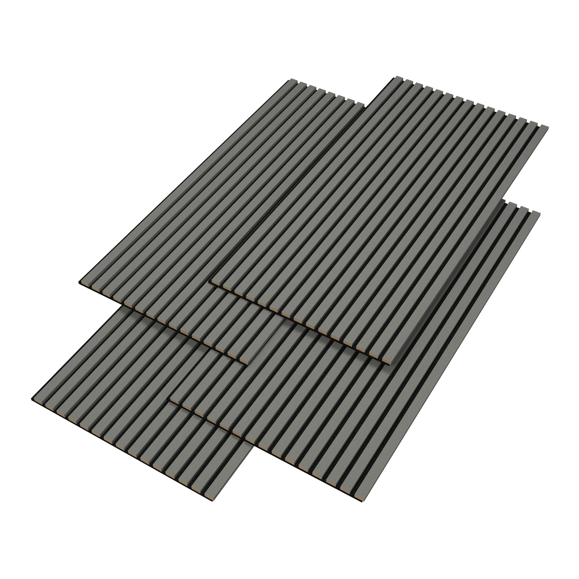 Set 8 Pannelli Fonoassorbenti Per Pareti E Soffitti - Design Moderno In Feltro PET E Rovere Scuro