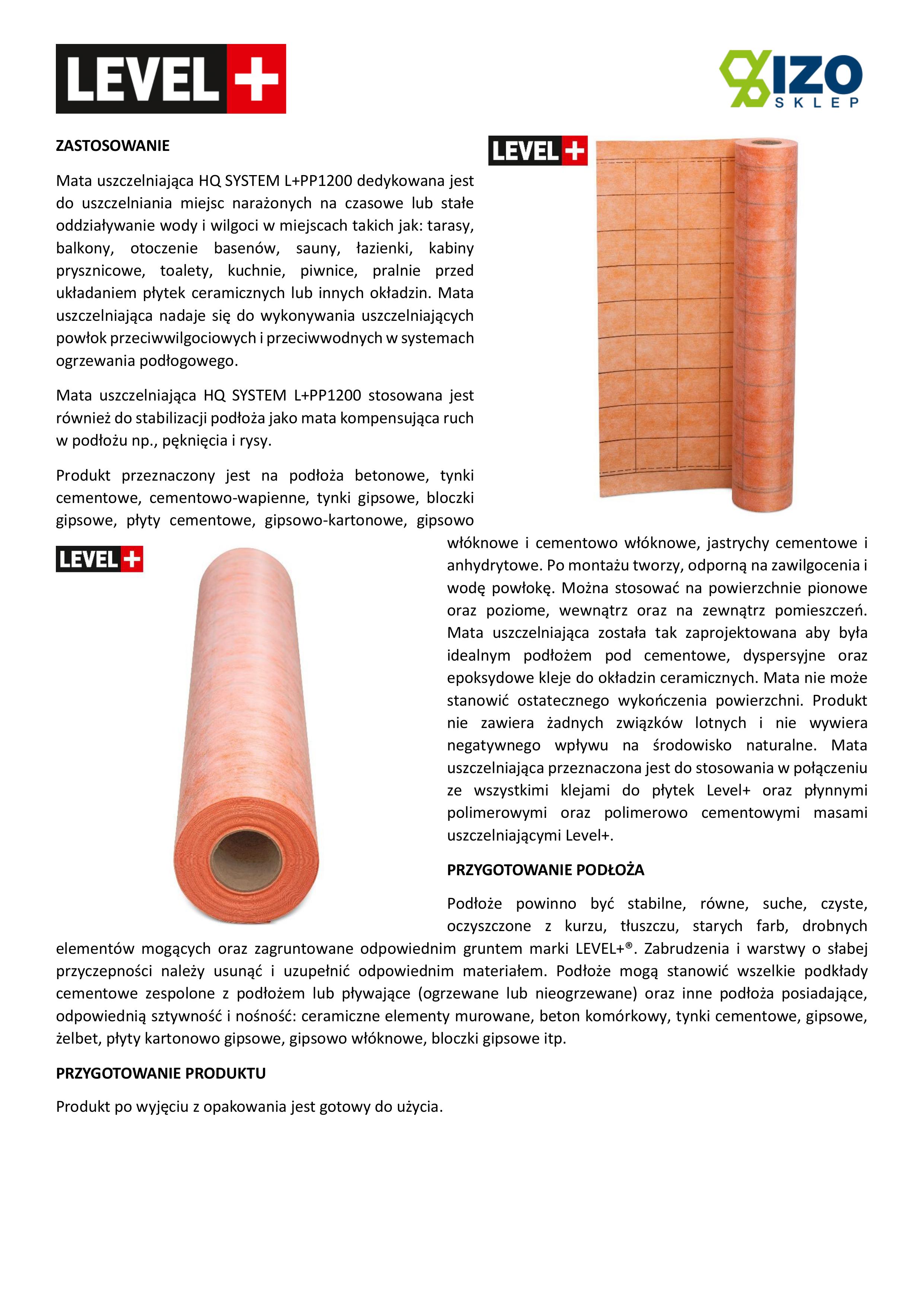 Membrane d'étanchéité Non-tissé d'étanchéité sous carrelage Etanche Orange HQ PP1200 - 60m² - 7