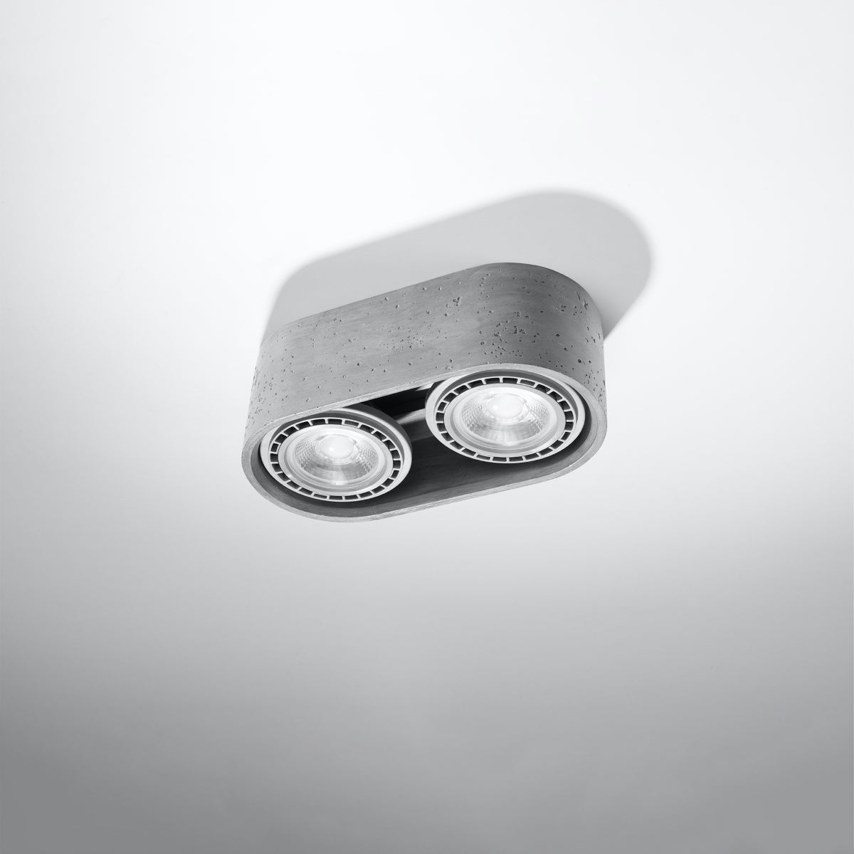 Plafon BLAZE 2 beton LED 4000K - 27x14x9cm Sollux