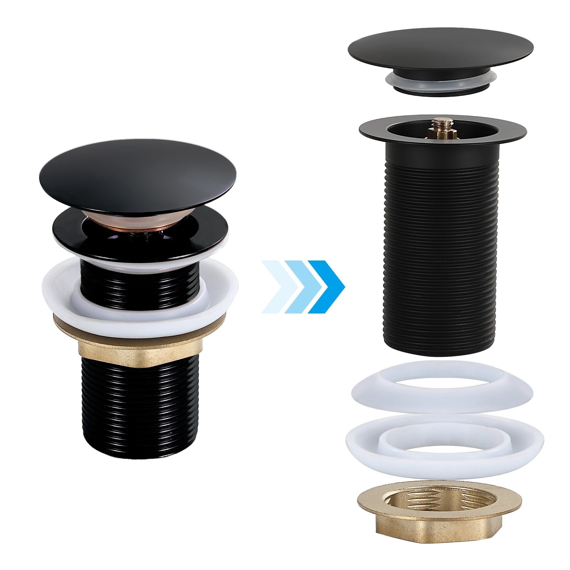 DILECI - Bonde Pop-Up noir mat - 5