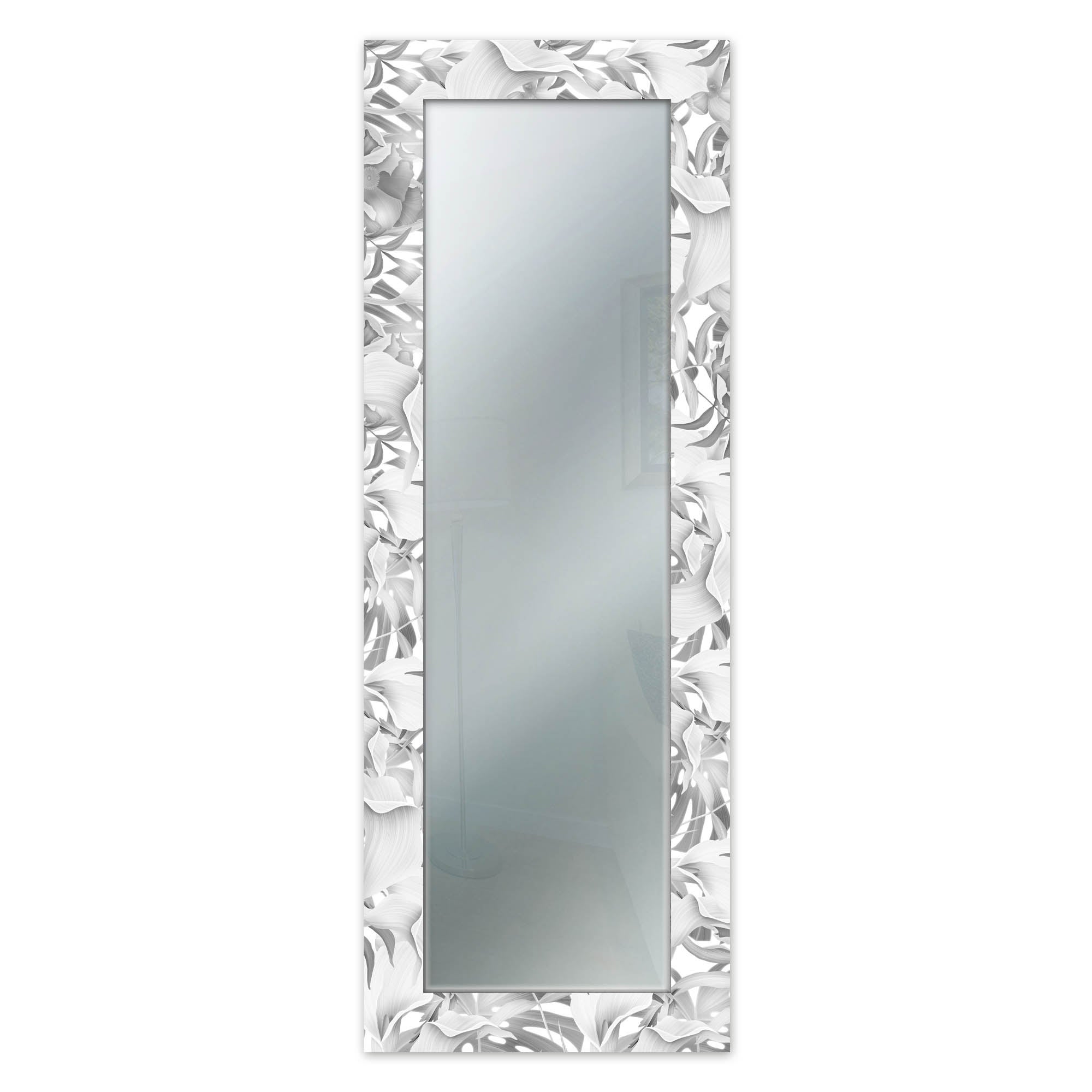 Lupia Mirror Fantasy STELI Brown - Specchio Da Parete Moderno, Cornice In Legno Stampata, Cm 44x127, Vetro Cristallo