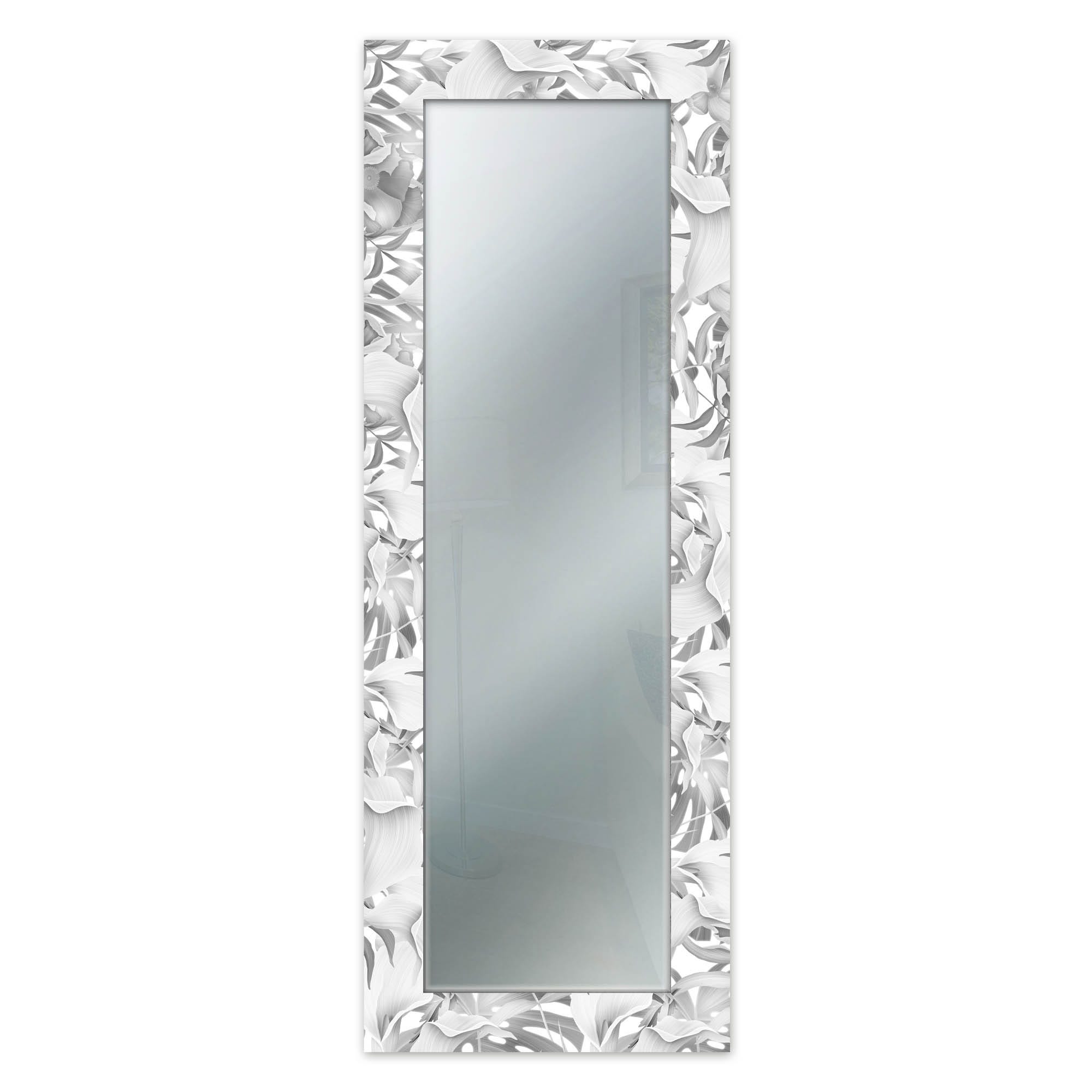 Lupia Mirror Fantasy STELI Brown - Specchio Da Parete Moderno, Cornice In Legno Stampata, Cm 44x127, Vetro Cristallo