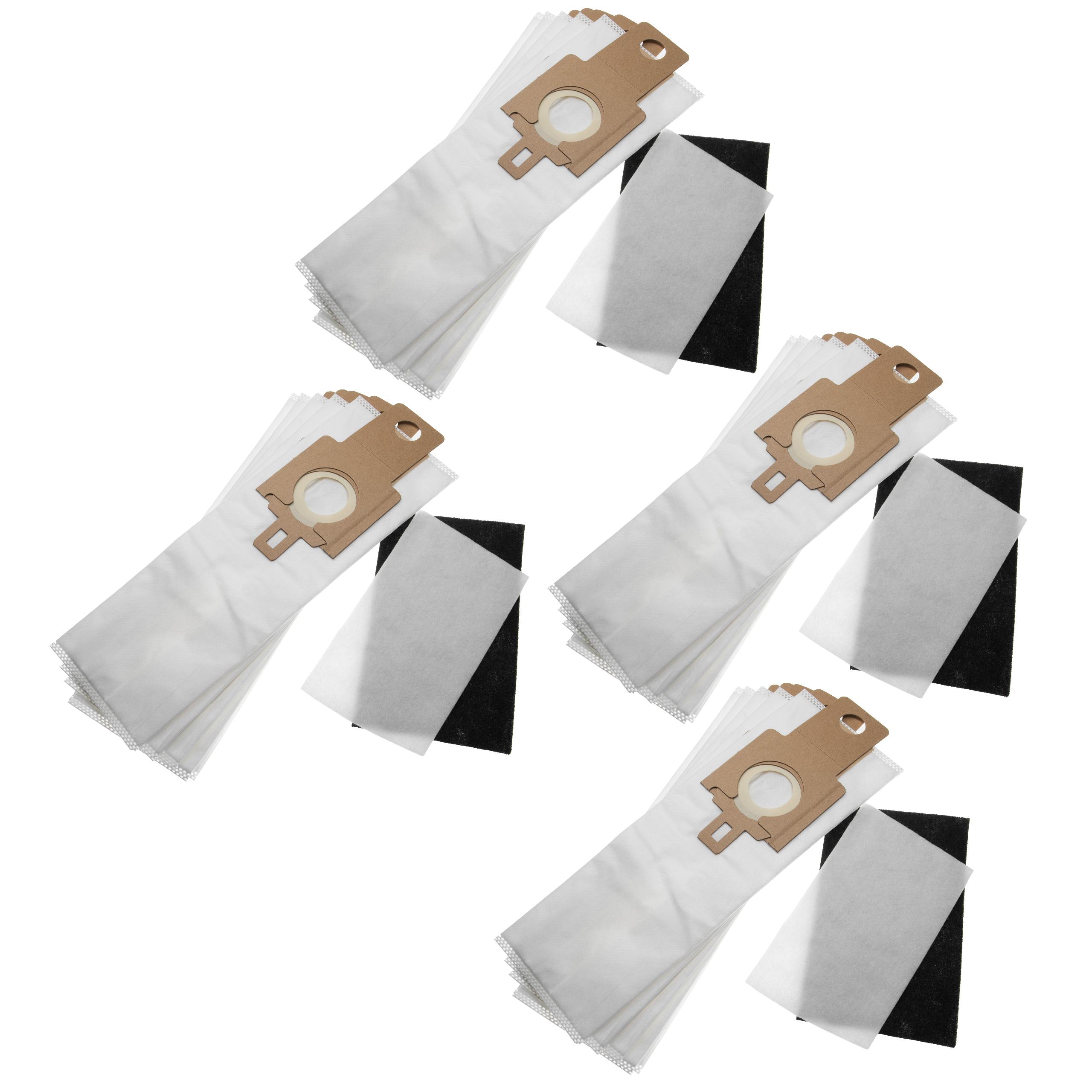 vhbw Lot de sacs (microfibres non tissées) + filtre avec 24 pièces compatible avec Hoover BT U3560 001, BT U3560 011, BTU3530001 aspirateur - 3