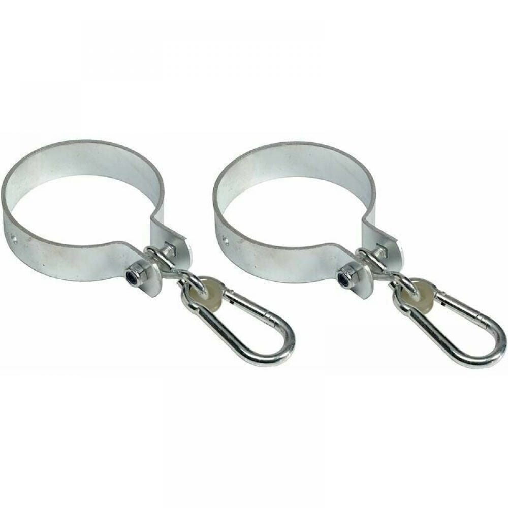 Set de 2 Crochets Balançoire avec Mousqueton - Collier Métal 100 mm pour Balançoire Suspendue Aire de Jeux Enfants Set de 2 Crochets Balançoire avec Mousqueton - Collier Métal 100 mm pour Balançoire Suspendue Aire de Jeux Enfants