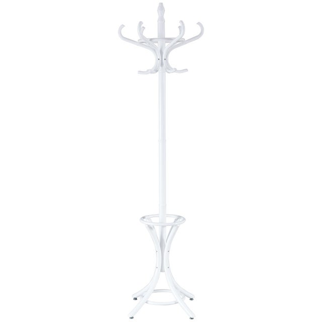 Appendiabiti Con Panca E 5 Ganci Doppi Appendiabiti Da Ingresso 100 X 40 X 160 Cm Bianco 88305852