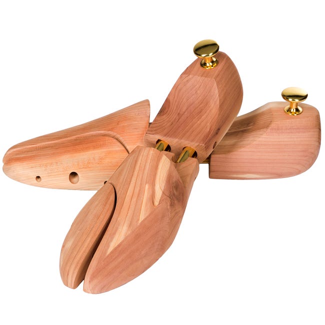 Set di 2 tendiscarpe lussuosi in legno di cedro per scarpe di numero 39-41 TECTAKE | Leroy Merlin Set di 2 tendiscarpe lussuosi in legno di cedro per scarpe di numero 39-41 TECTAKE | Leroy Merlin