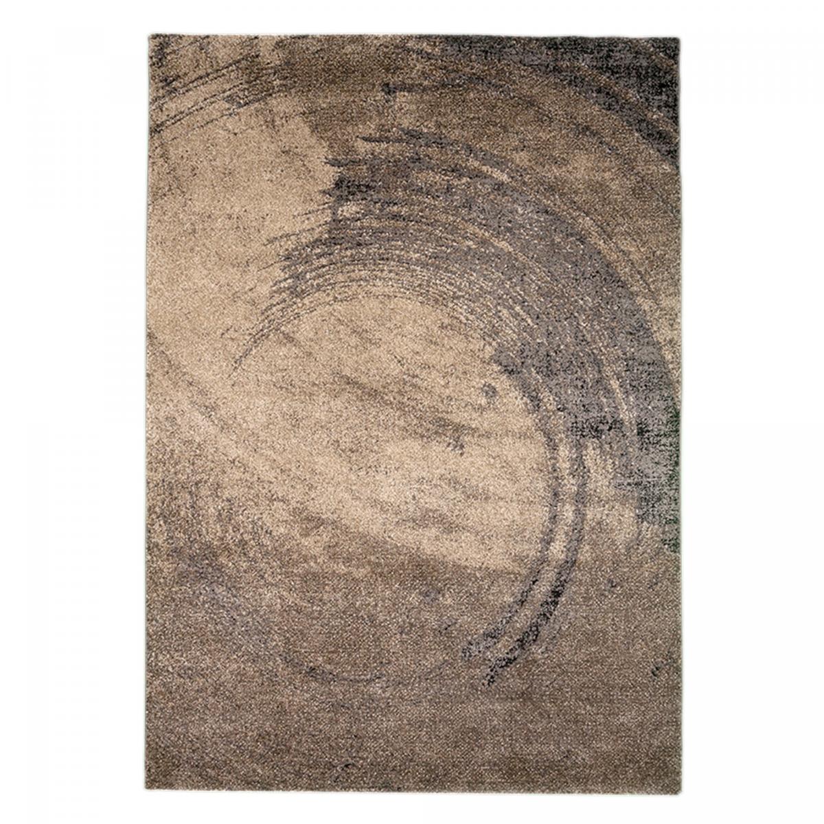 Tapis contemporain style abstrait marron 200x300 cm
