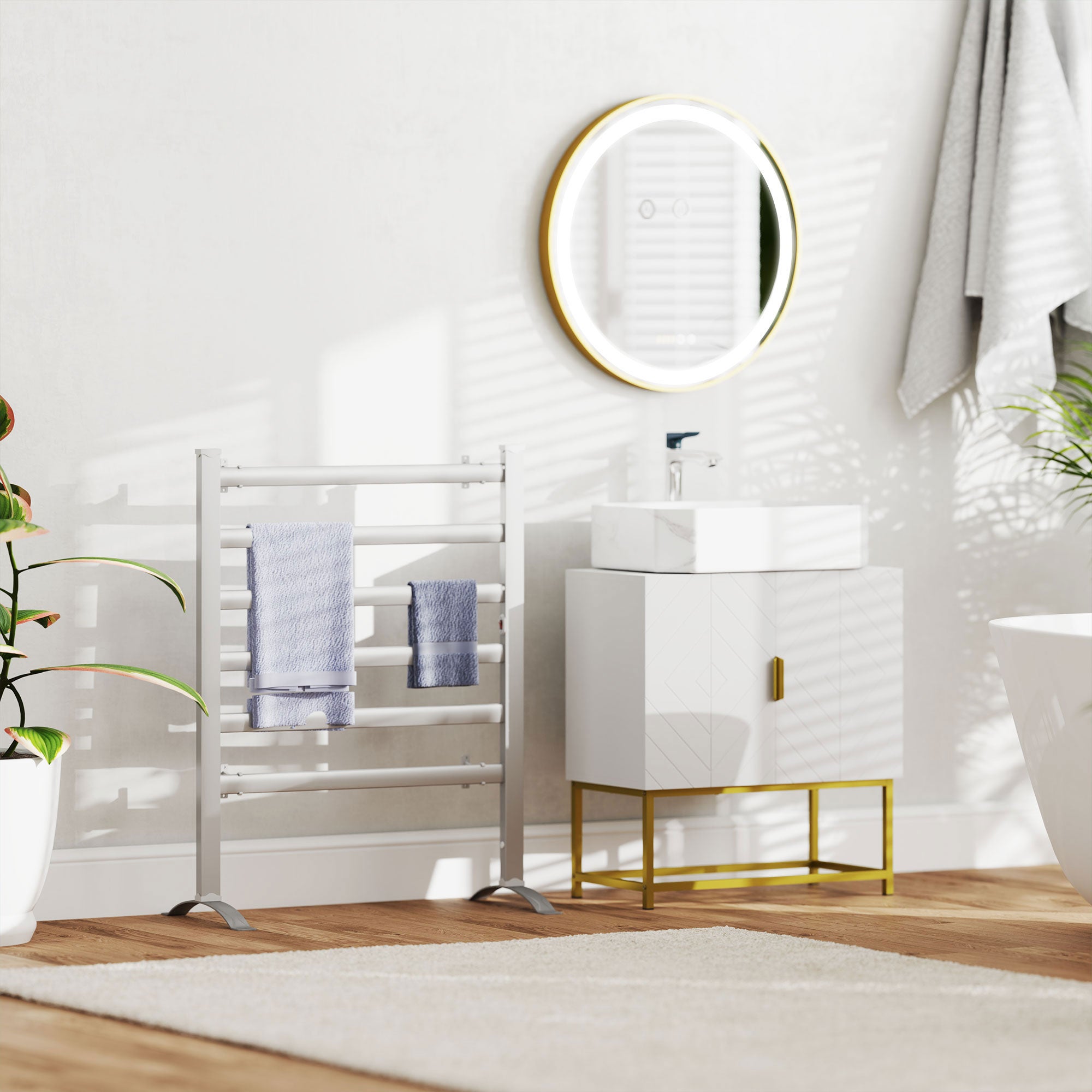 Meuble sous lavabo MDF kleankin - 9