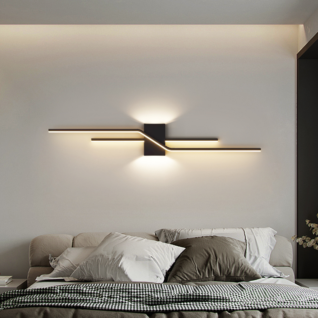ZMH applique da interno GU10 camera da letto lampada da parete faretto moderno bianco