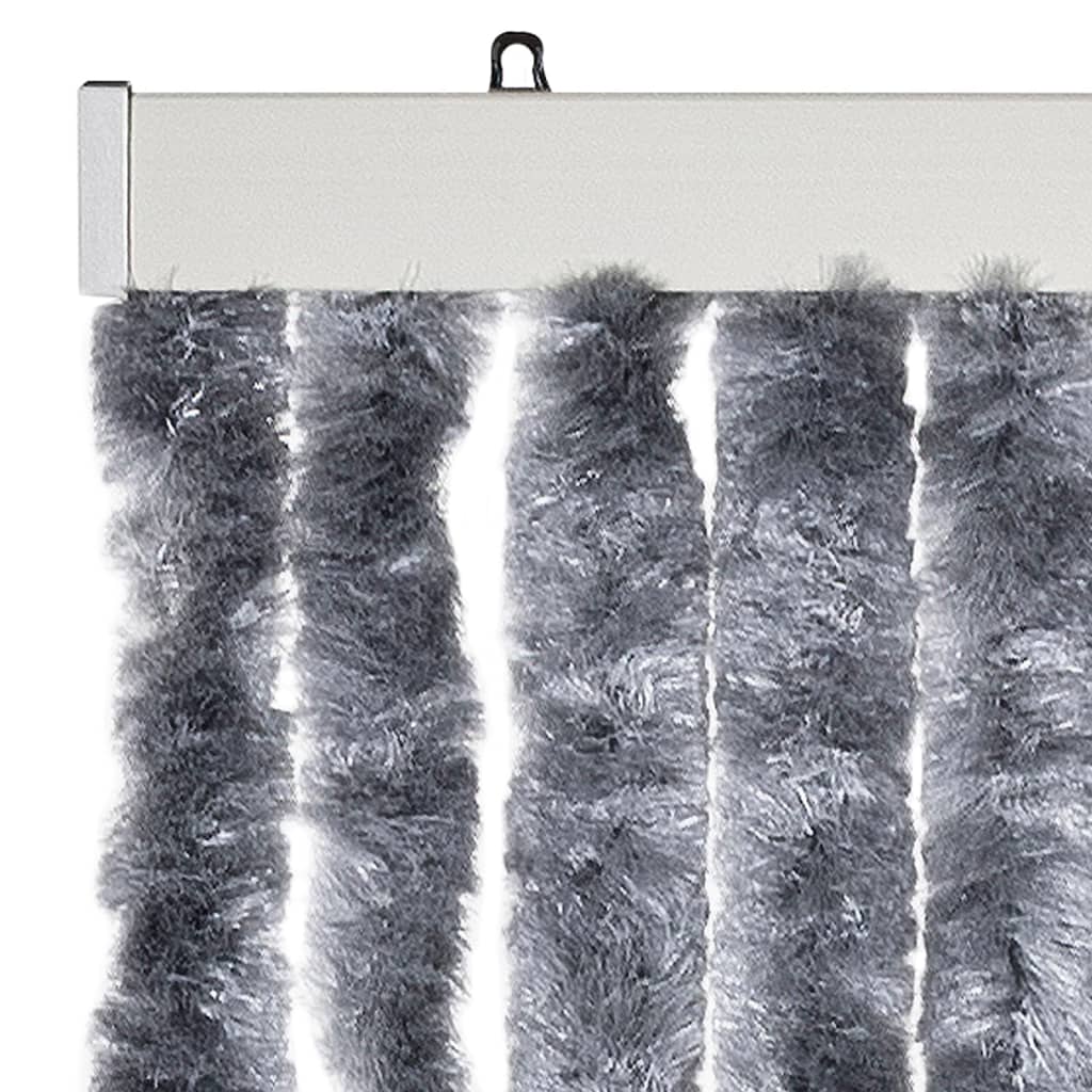 Moustiquaire | Rideau anti-moustique argenté 118x220 cm chenille CFW17052 - 4